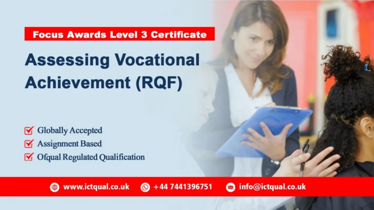 Focus Awards Level 3 Certificate in Assessing Vocational Achievement (RQF)