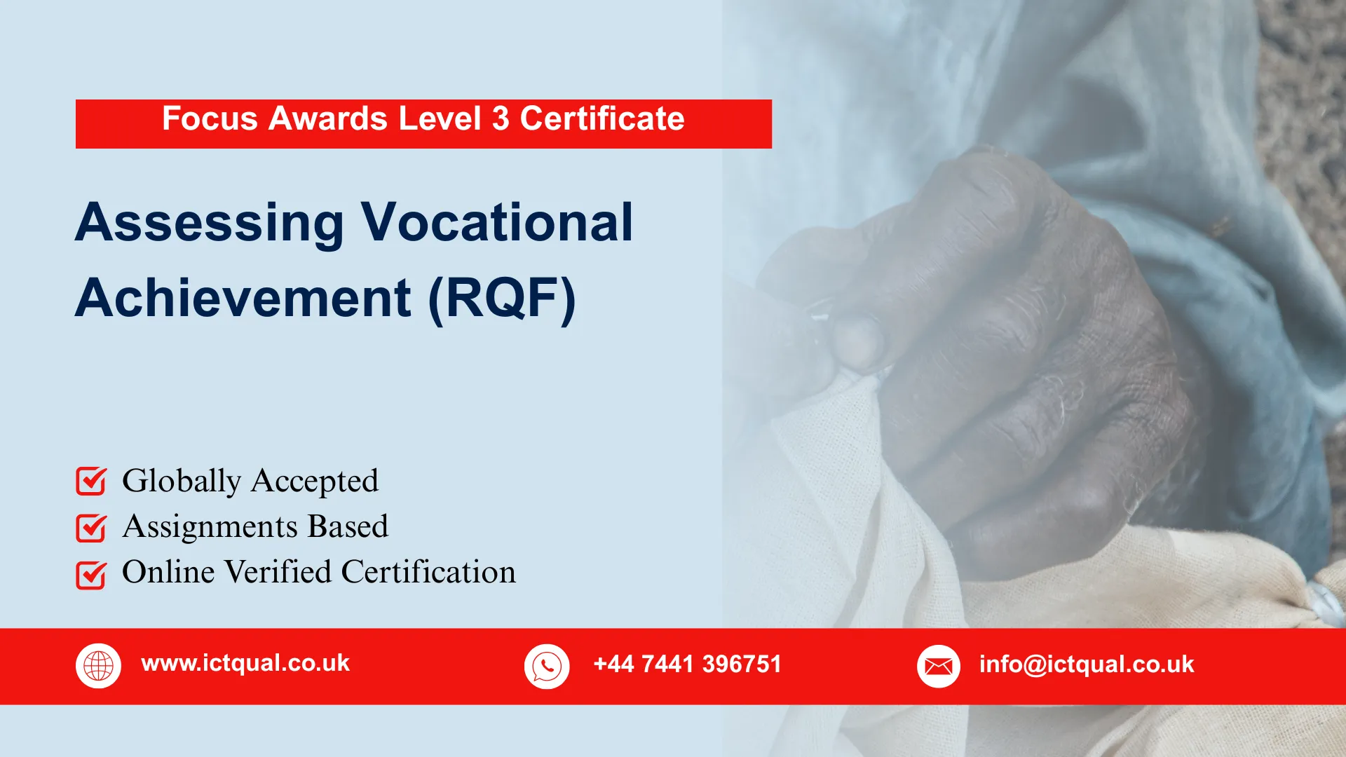 Focus Awards Level 3 Certificate in Assessing Vocational Achievement (RQF)