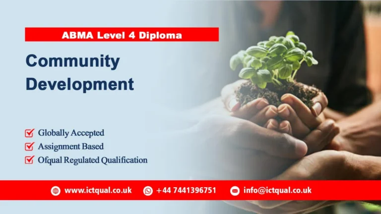 ABMA Education Level 4 Diploma in Community Development (RQF)