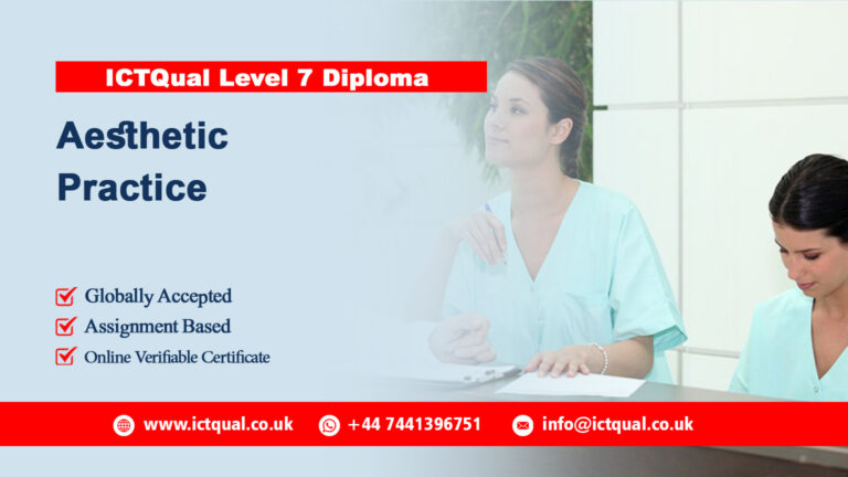 ICTQual Level 7 Diploma in Aesthetic Practice