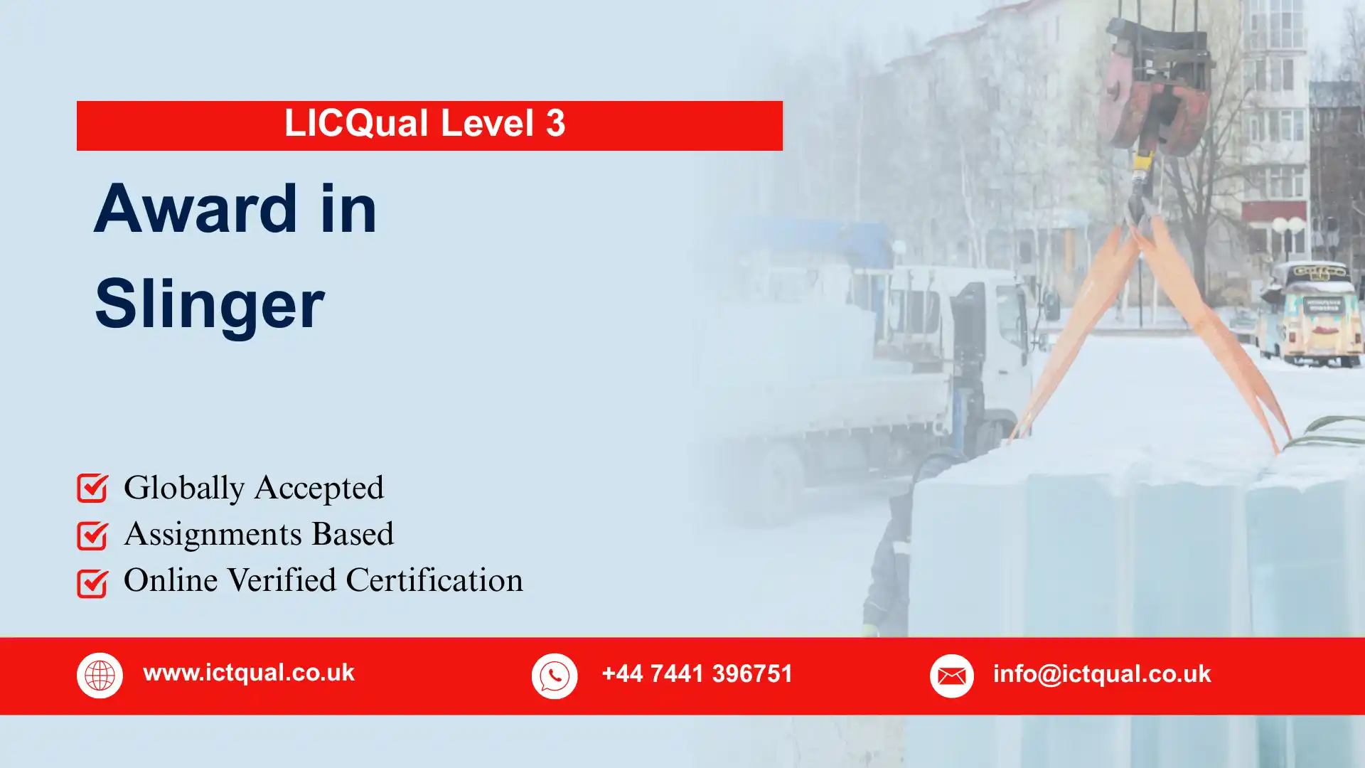 LICQual Level 1 Certificate in Slinger
