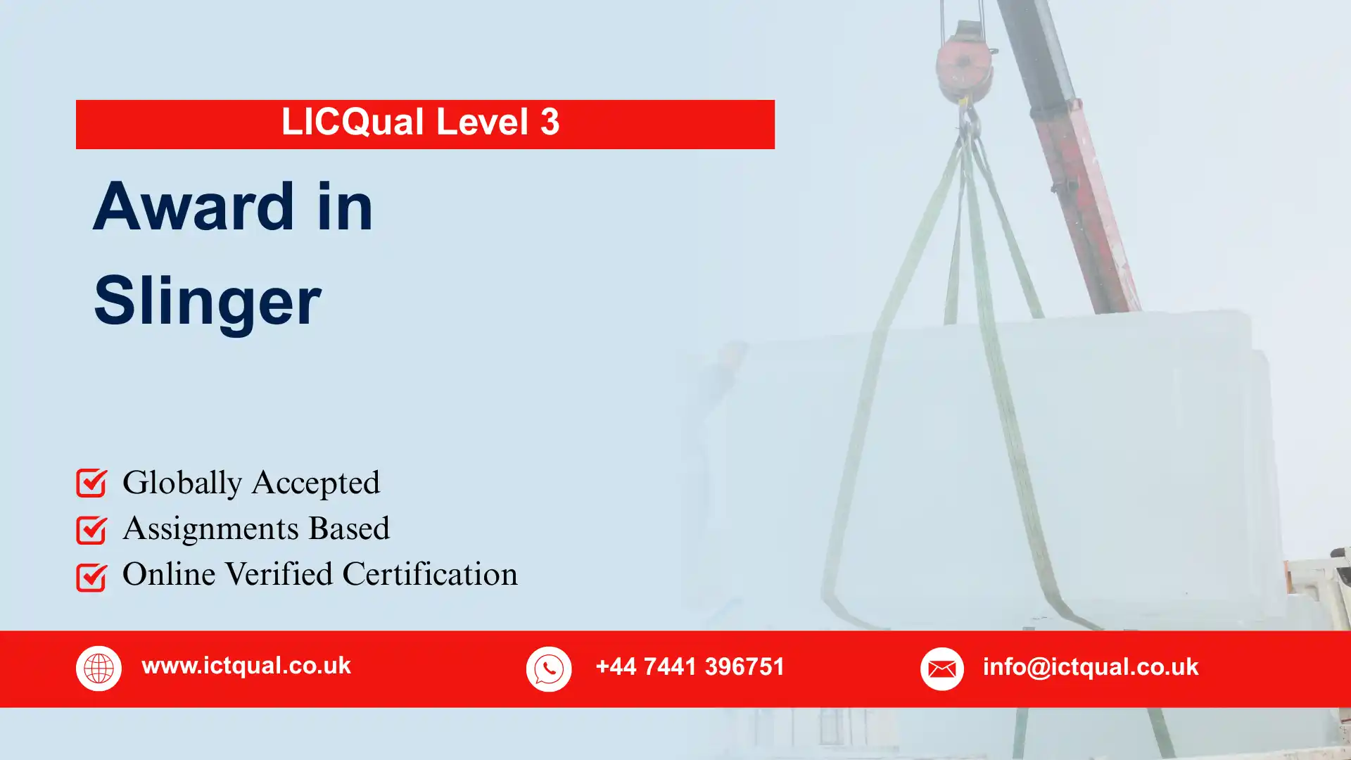 LICQual Level 3 Award in Slinger