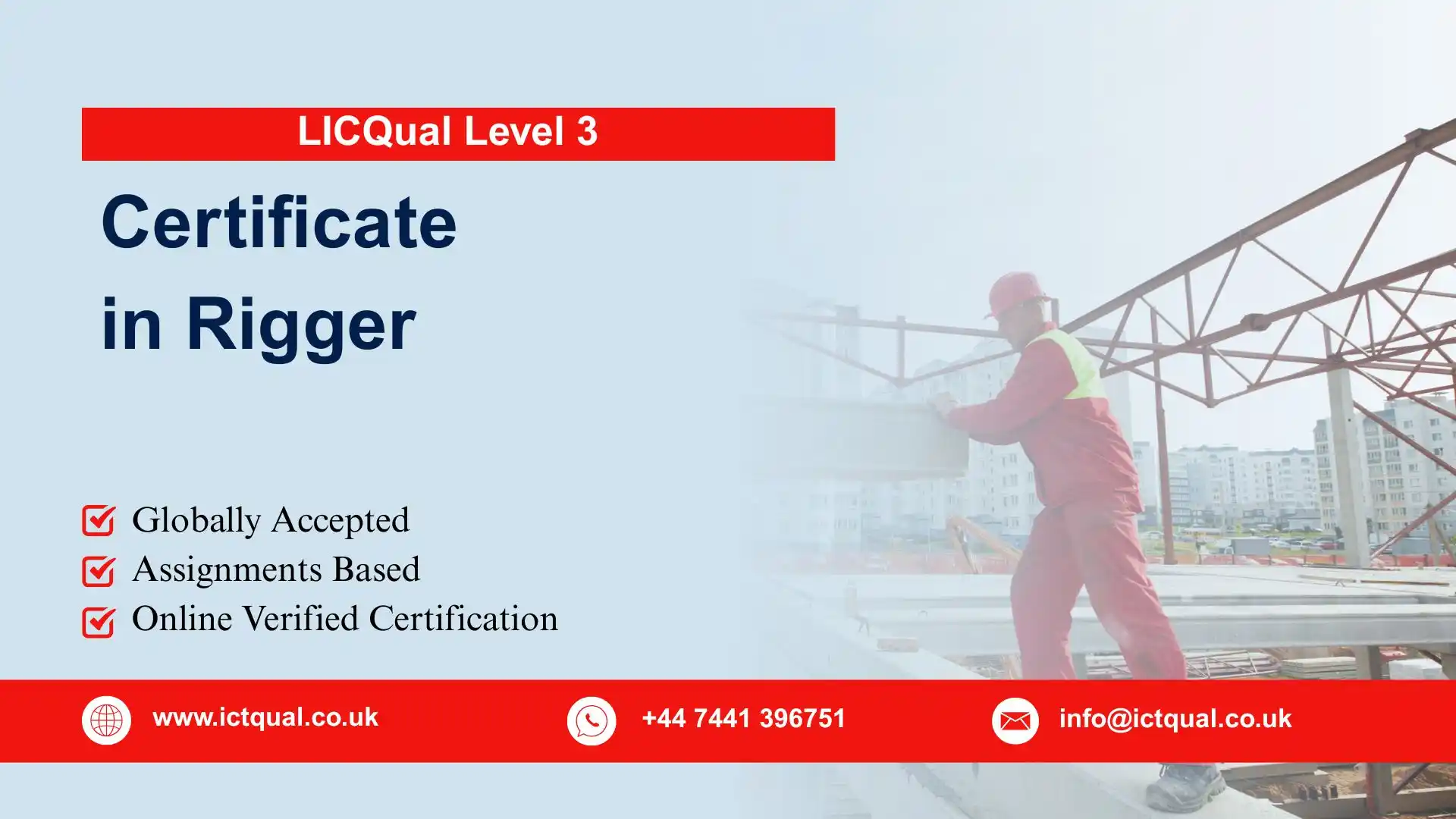 LICQual Level 3 Certificate in Rigger