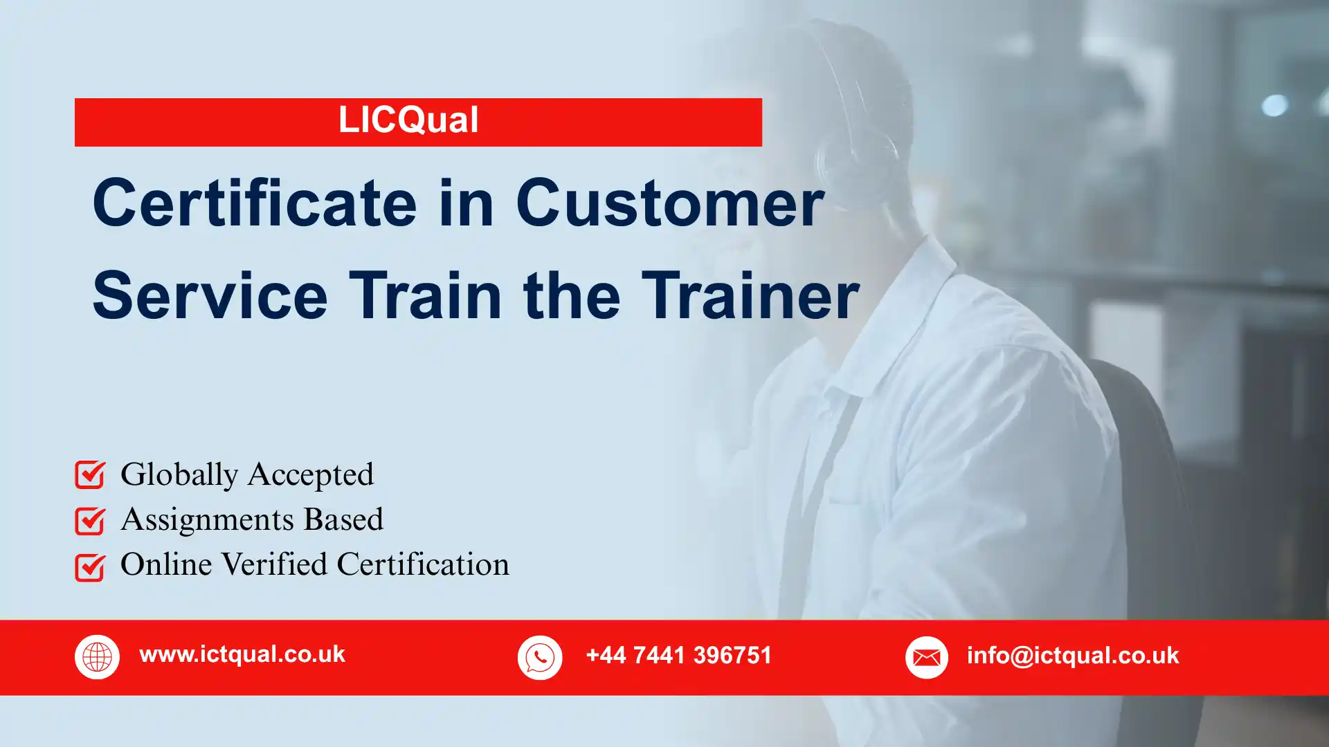LICQual Certificate in Customer Service Train the Trainer