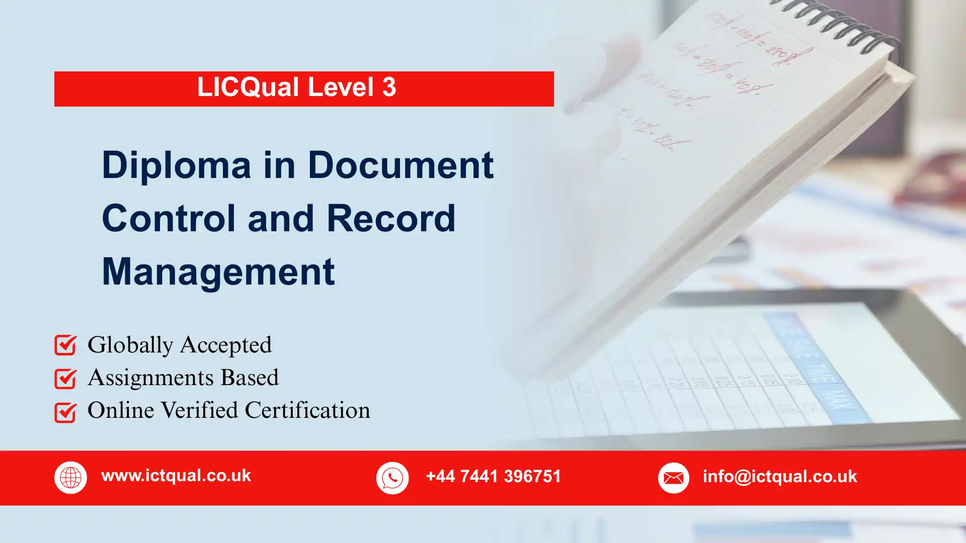 LICQual Level 3 Diploma in Document Control and Record Management