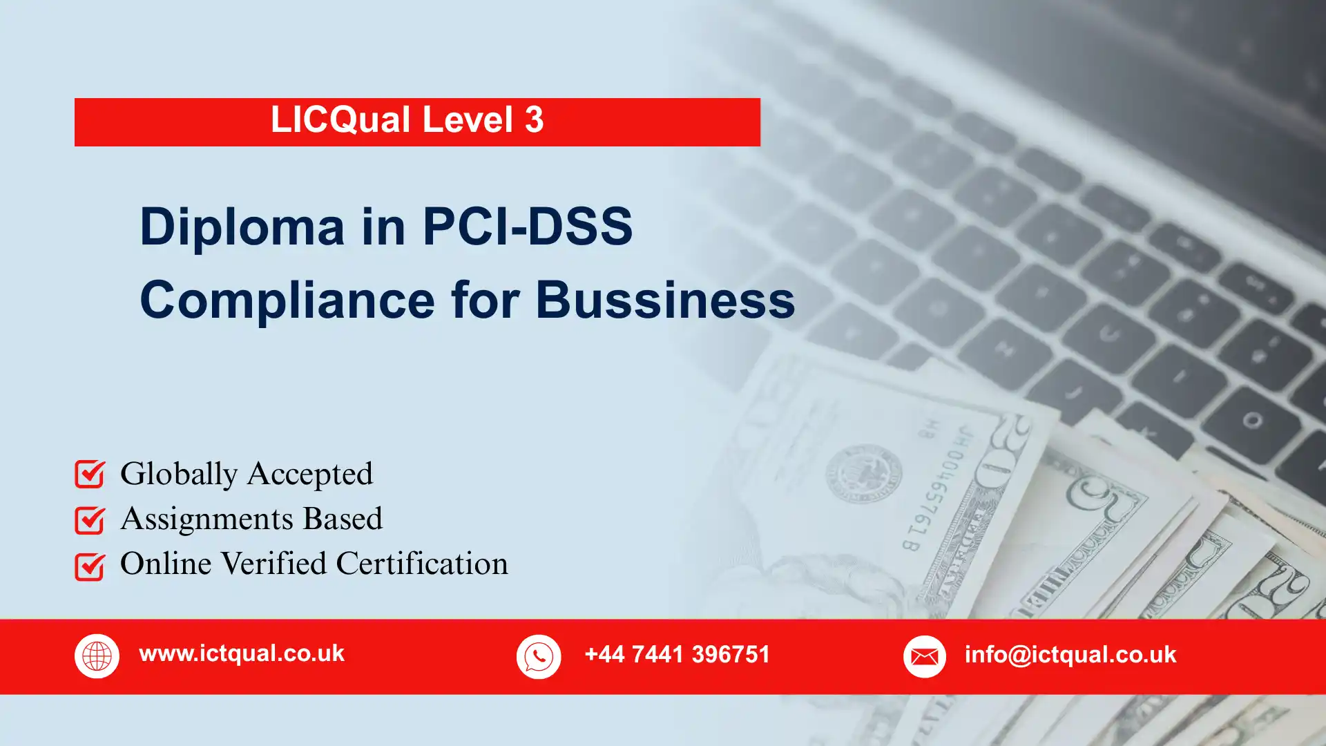 LICQual Level 3 Diploma in PCI-DSS Compliance for Bussiness