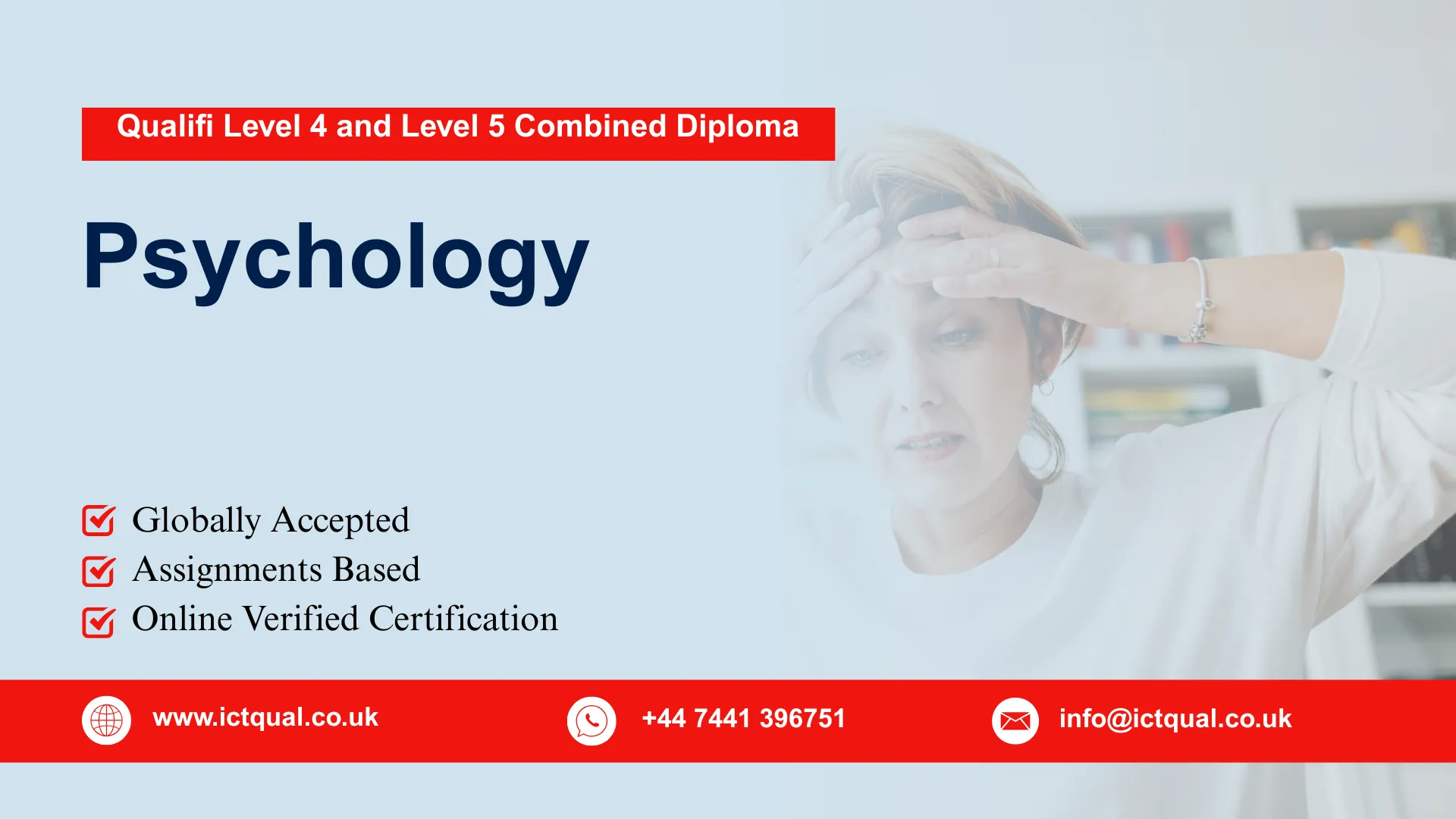 Qualifi Level 4 and Level 5 Combined Diploma in Psychology