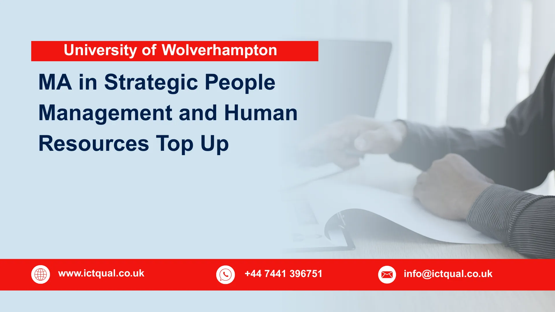 University of Wolverhampton MA in Strategic People Management and Human Resources Top Up