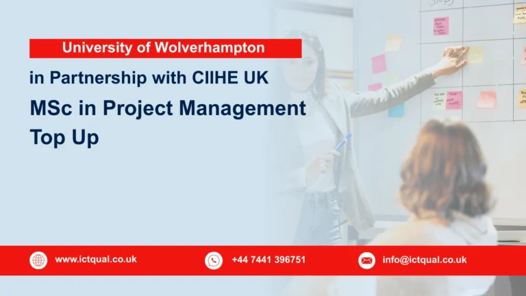 University of Wolverhampton MSc in Project Management Top Up