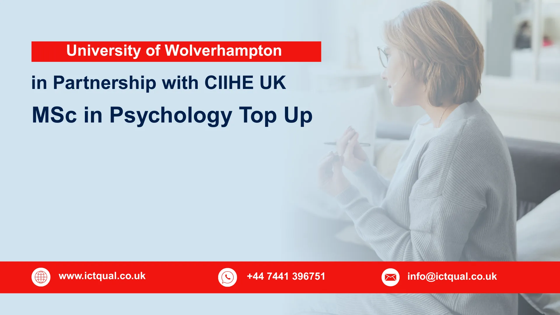 University of Wolverhampton MSc in Psychology Top Up