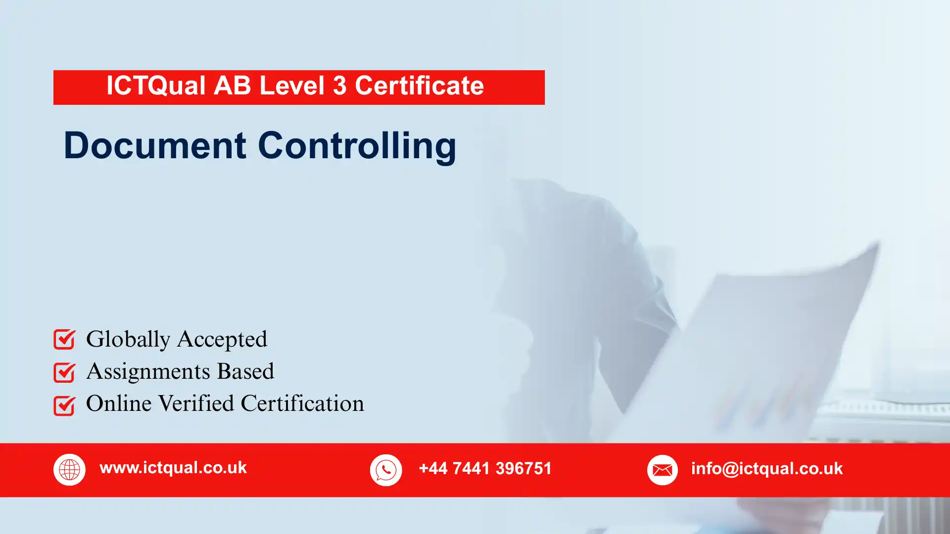 ICTQual AB Level 3 Certificate in Document Controlling