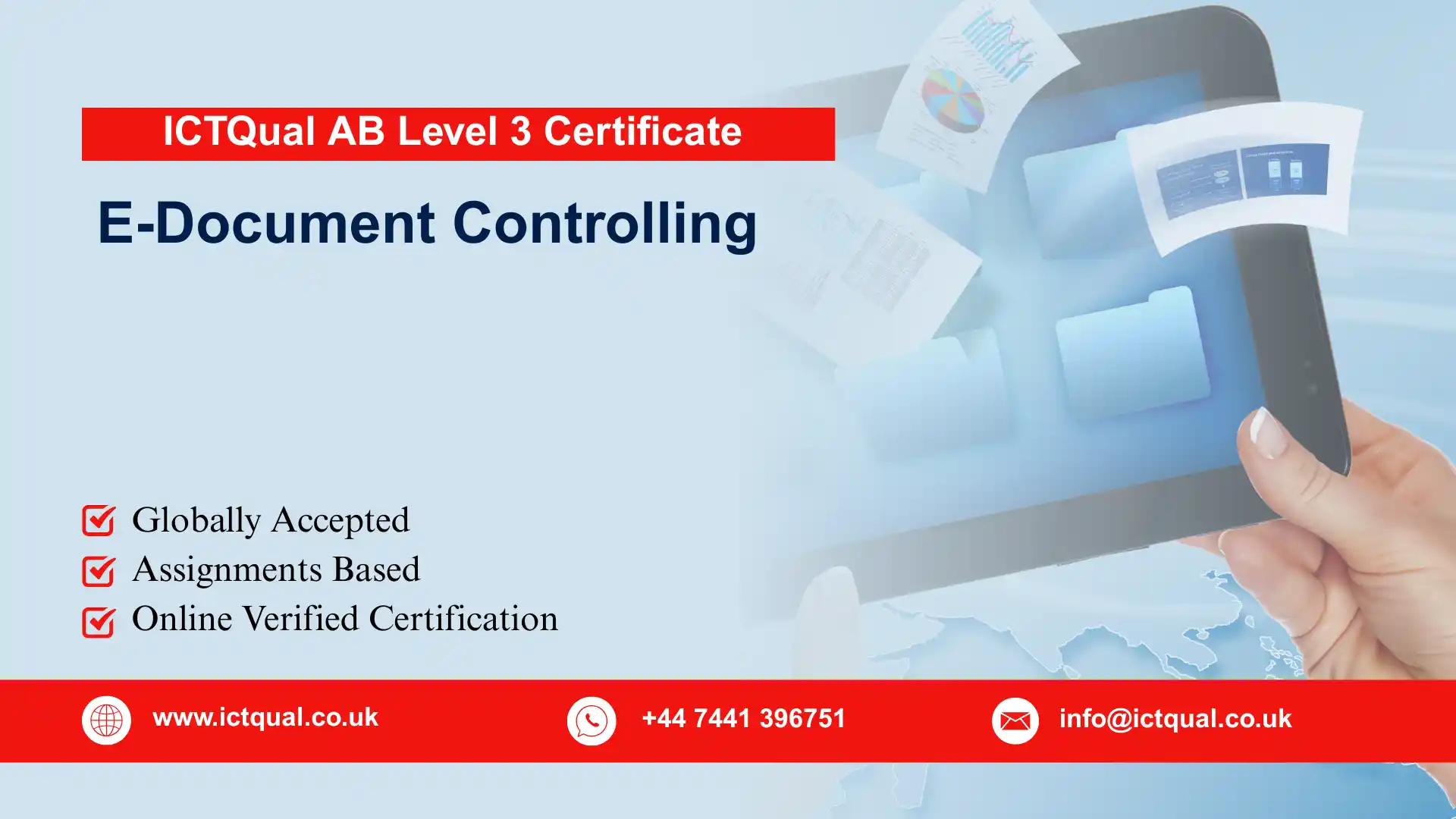 ICTQual AB Level 3 Certificate in E-Document Controlling