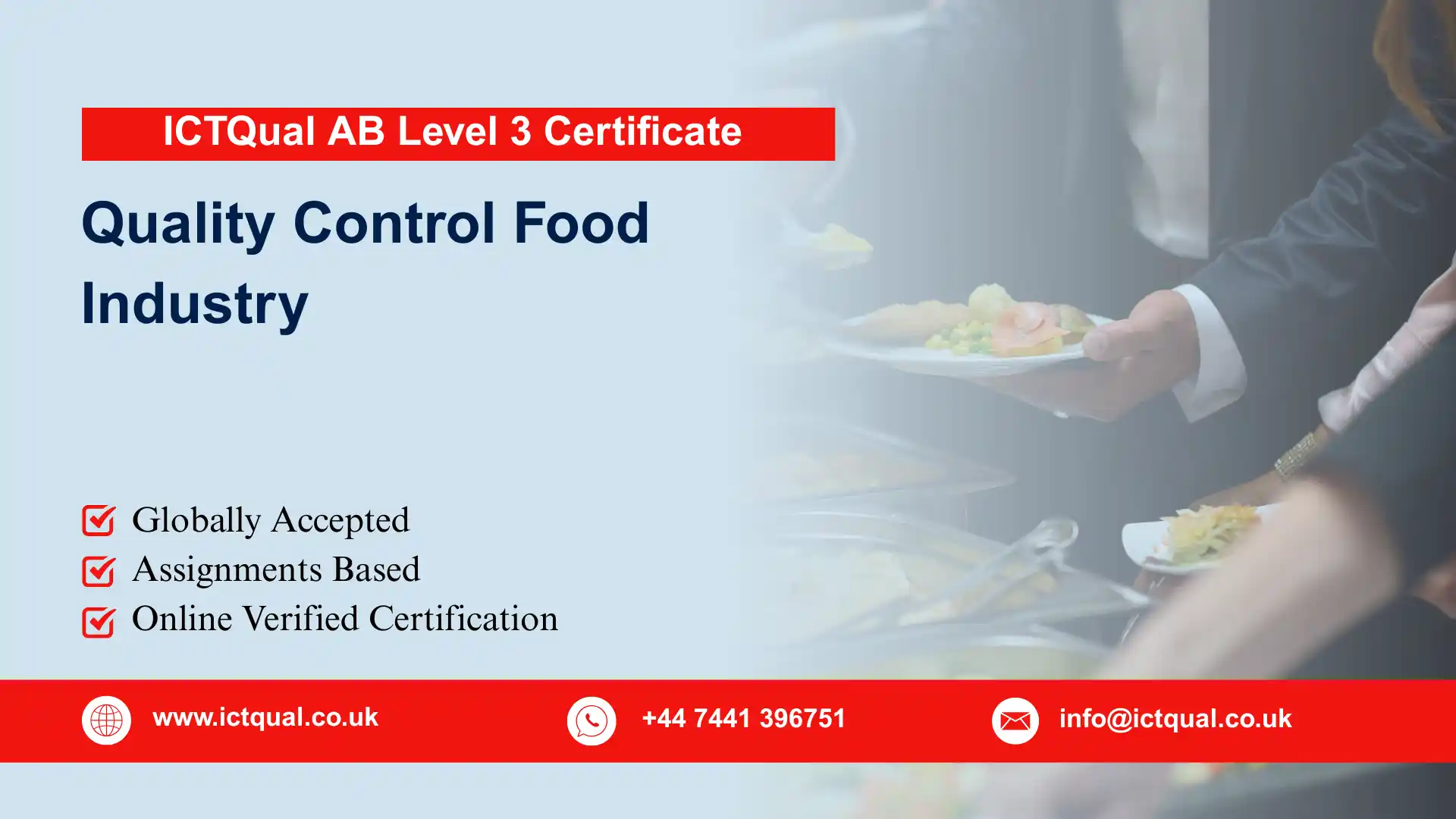 ICTQual AB Level 3 Certificate in Quality Control Food Industry