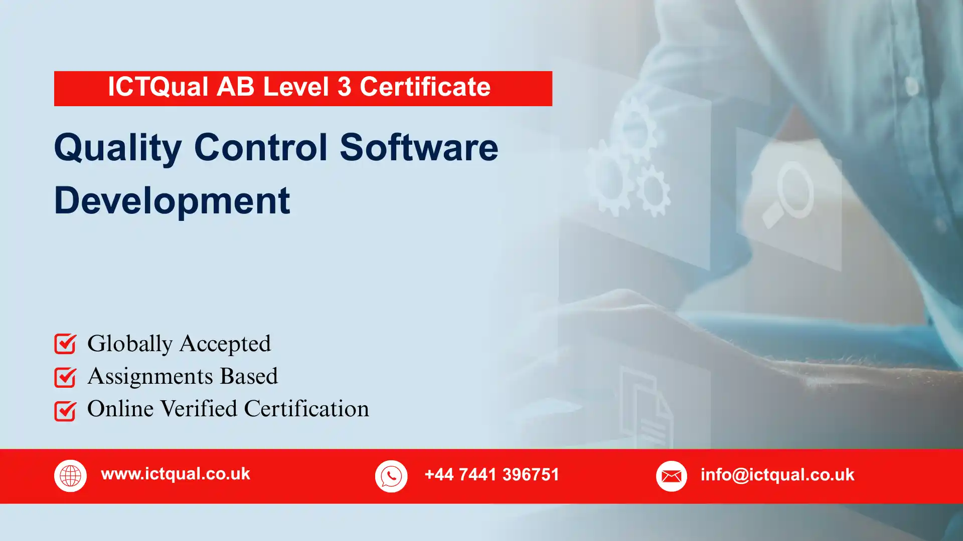 ICTQual AB Level 3 Certificate in Quality Control Software Development