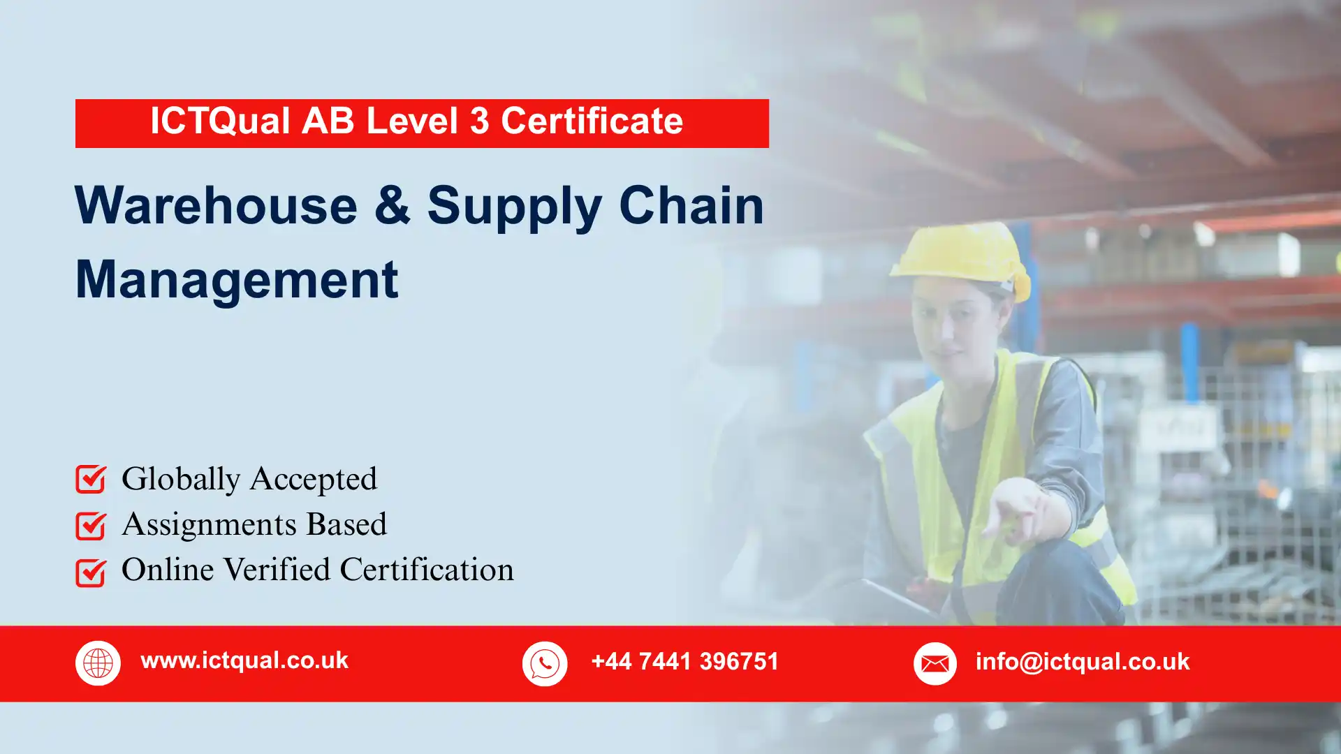 ICTQual AB Level 3 Certificate in Warehouse and Supply Chain Management