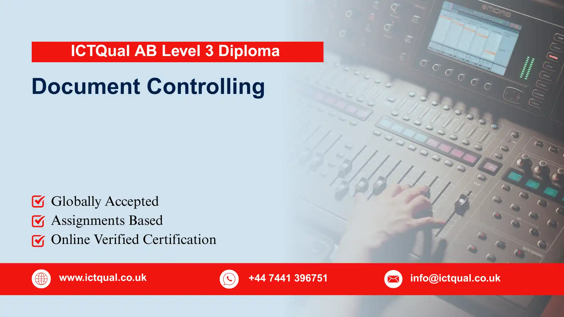 ICTQual AB Level 3 Diploma in Document Controlling