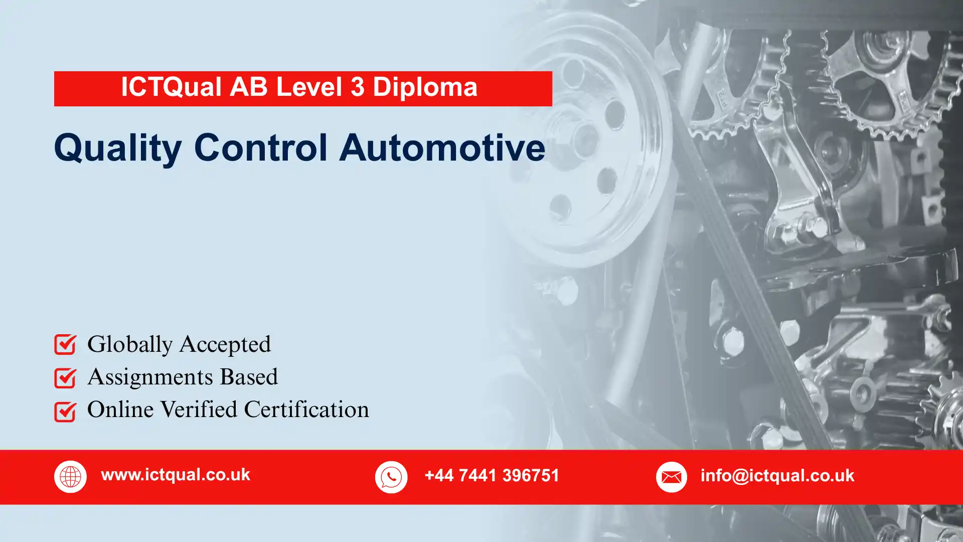 ICTQual AB Level 3 Diploma in Quality Control Automotive