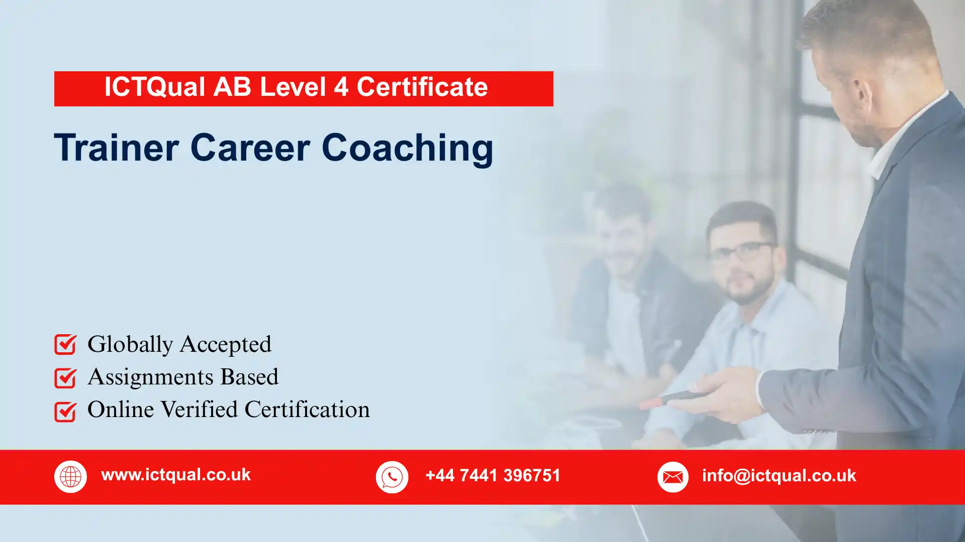 ICTQual AB Level 4 Certificate in Trainer Career Coaching