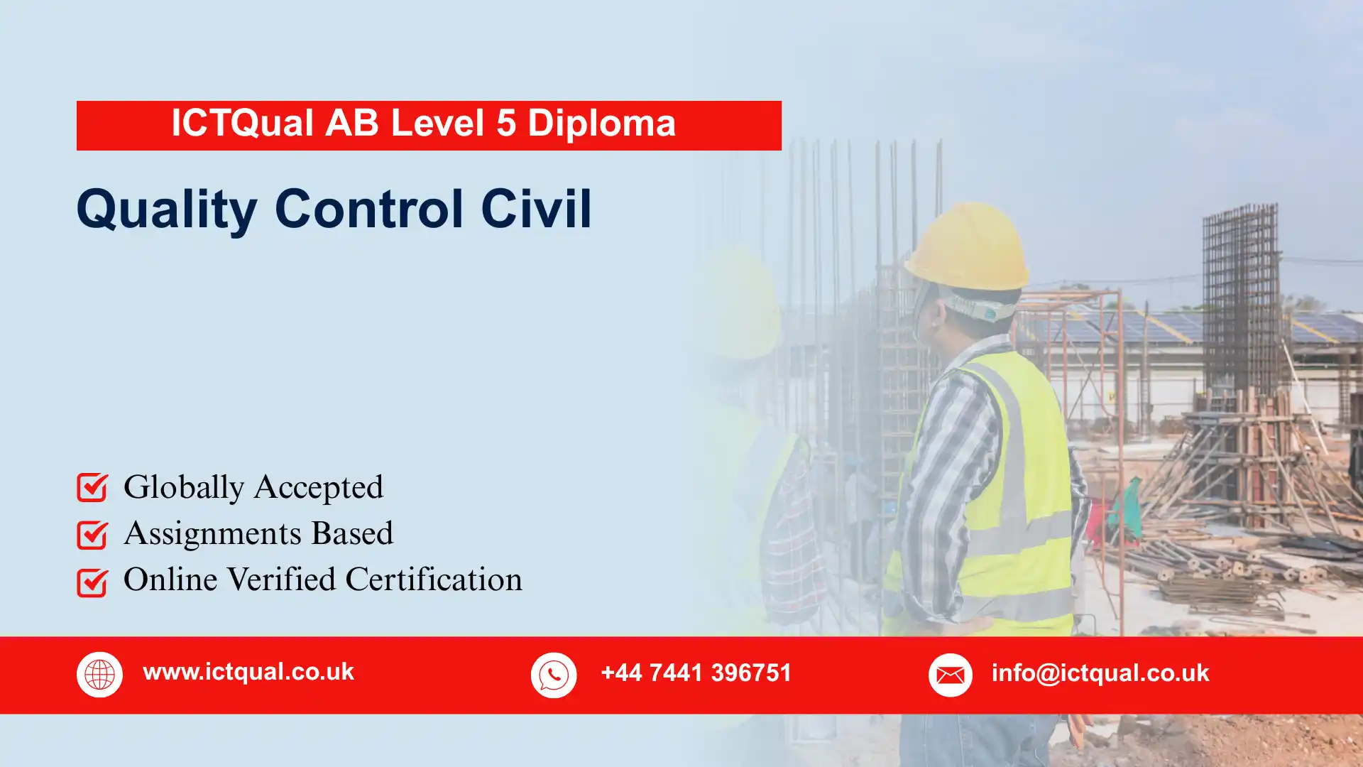ICTQual AB Level 5 Diploma in Quality Control Civil