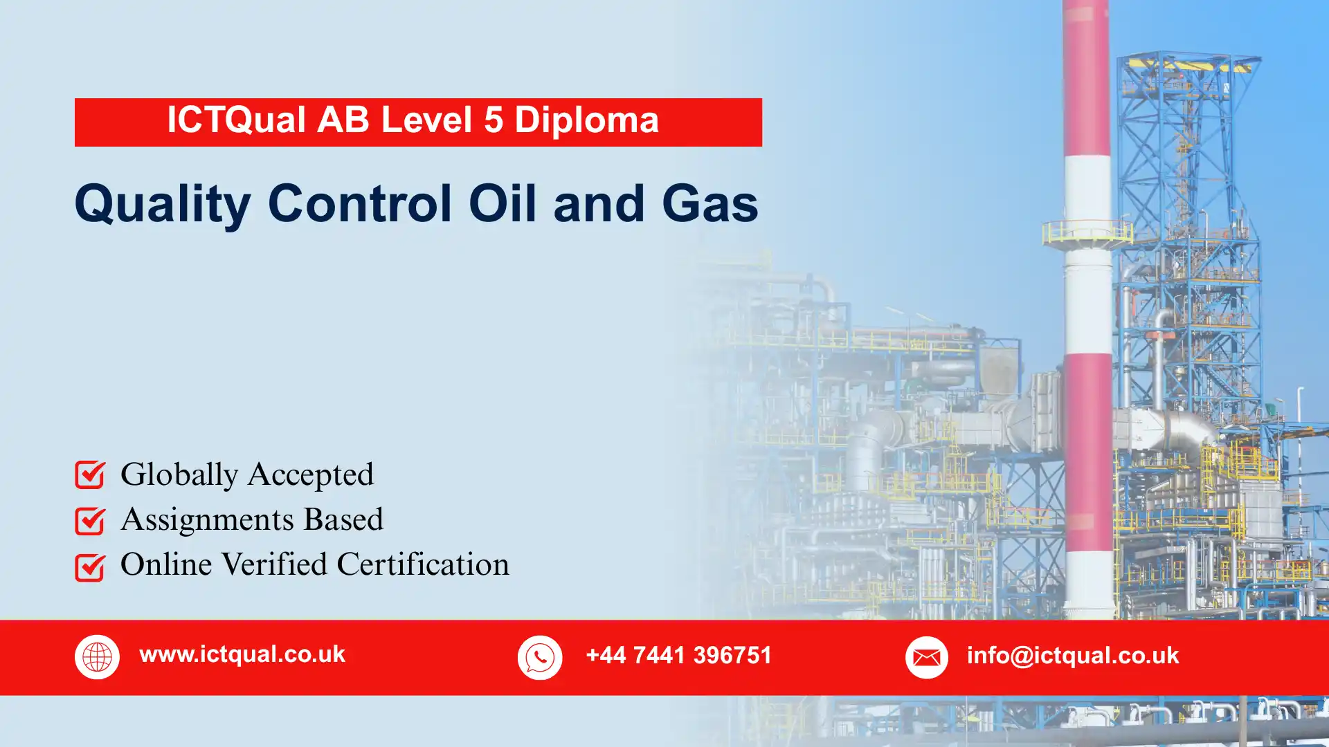 ICTQual AB Level 5 Diploma in Quality Control Oil and Gas