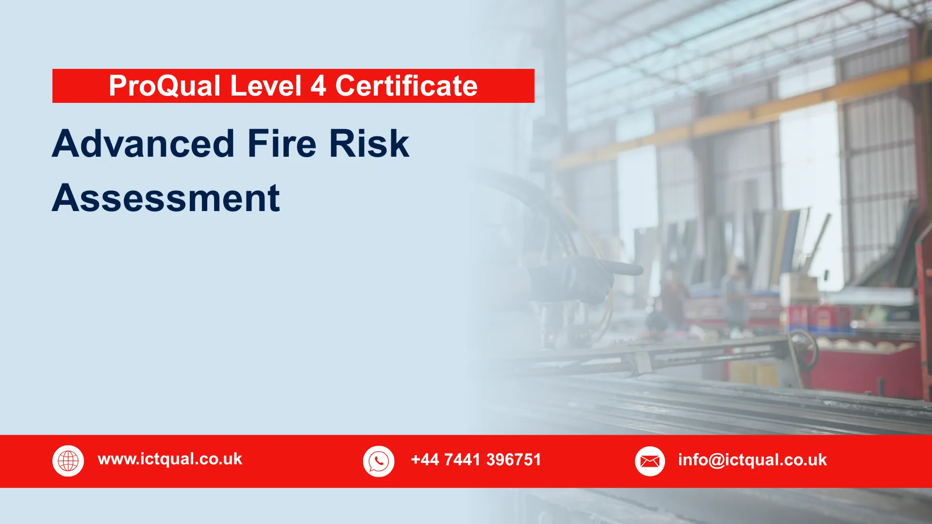 ProQual Level 4 Certificate in Advanced Fire Risk Assessment