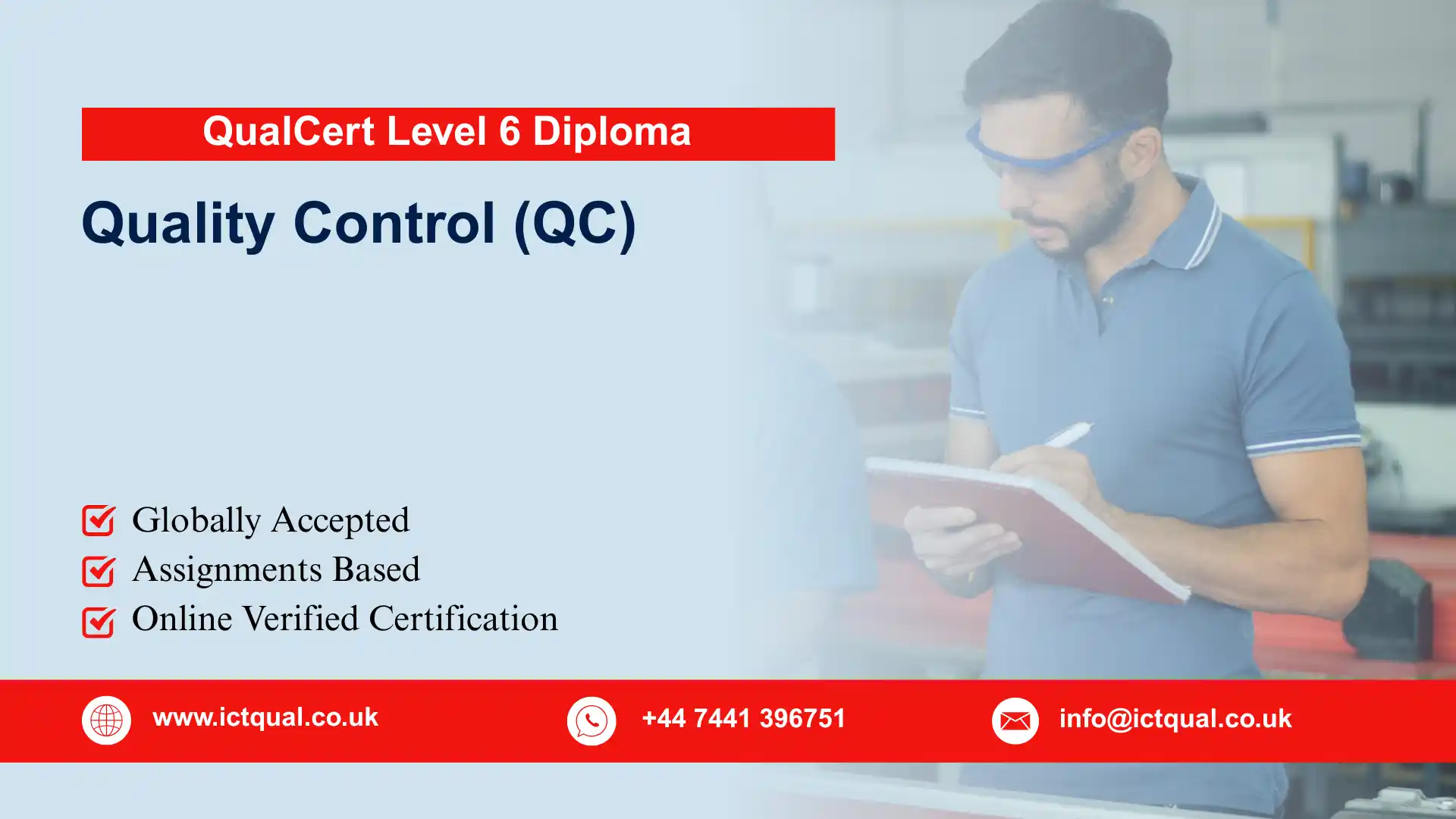 QualCert Level 6 Diploma in Quality Control (QC)