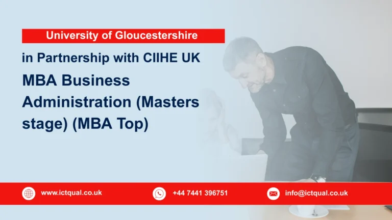 University of Gloucestershire MBA Business Administration (Masters stage) (MBA Top)