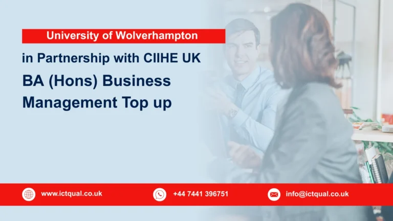 University of Wolverhampton BA (Hons) Business Management Top up