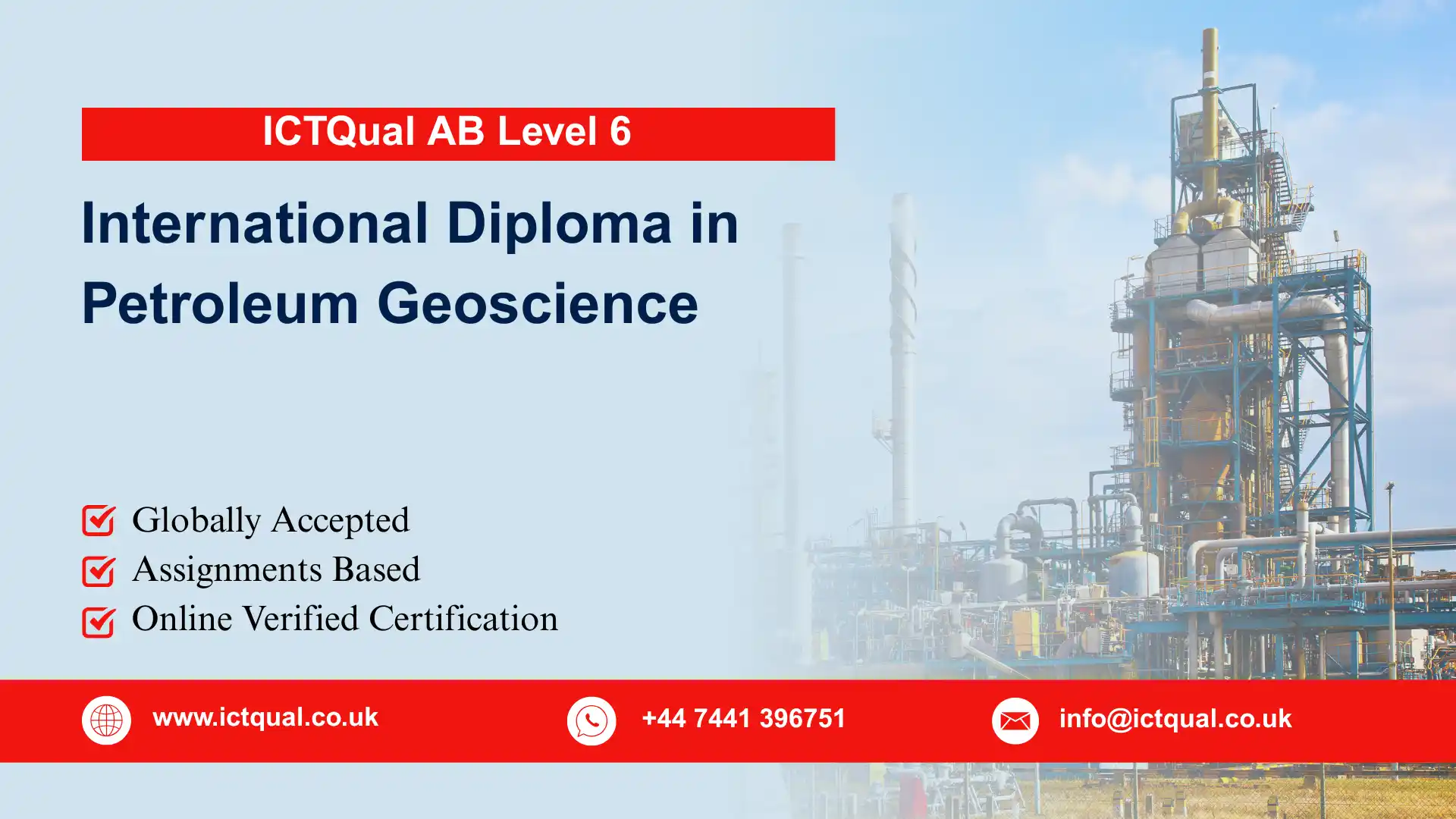 ICTQual AB Level 6 International Diploma in Petroleum Geoscience