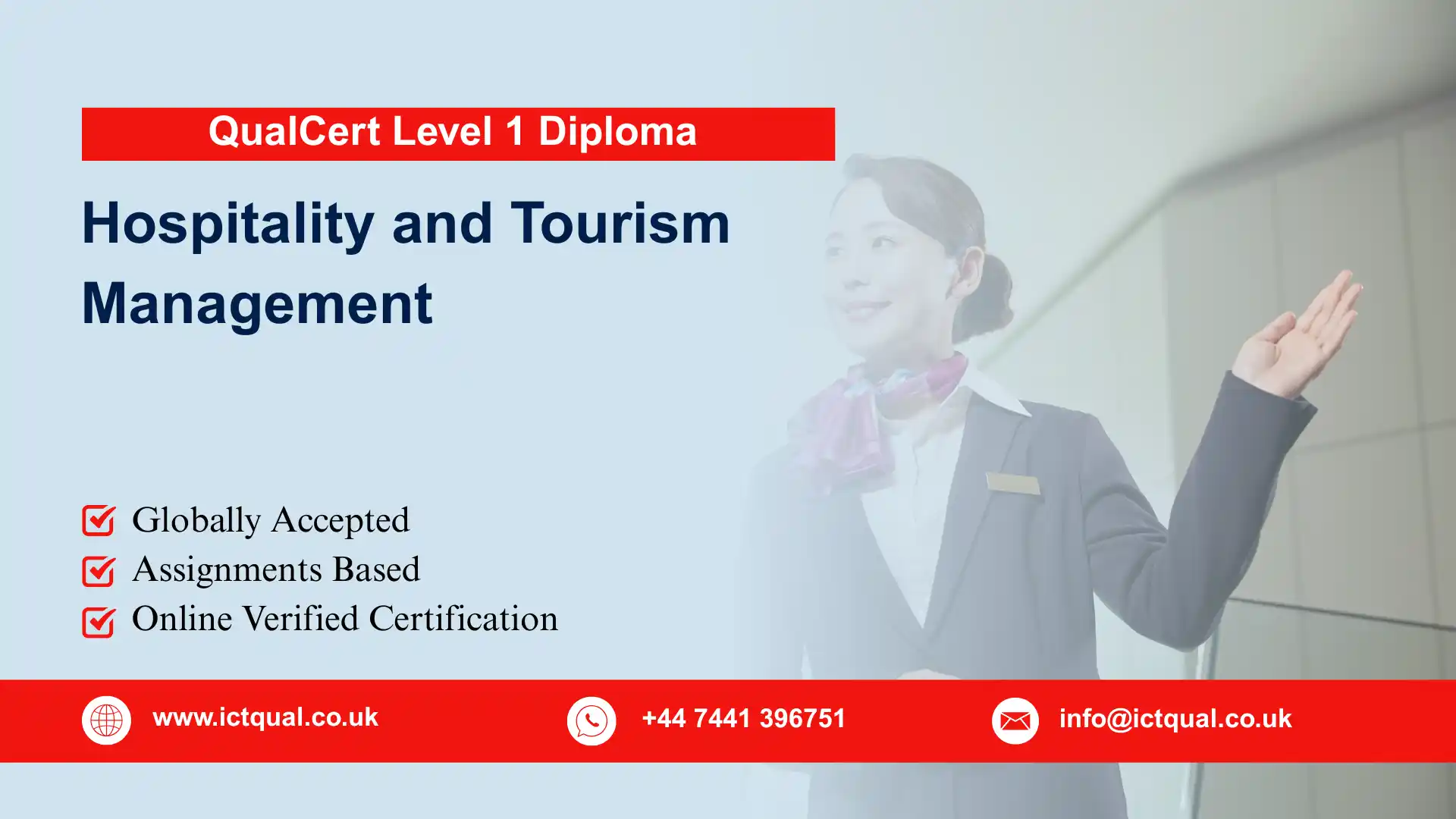 QualCert Level 1 Diploma in Hospitality and Tourism Management