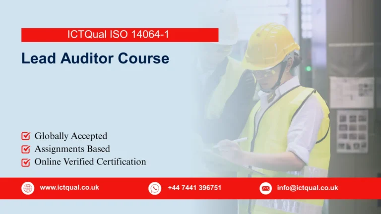 ICTQual ISO 14064-1 Lead Auditor Course