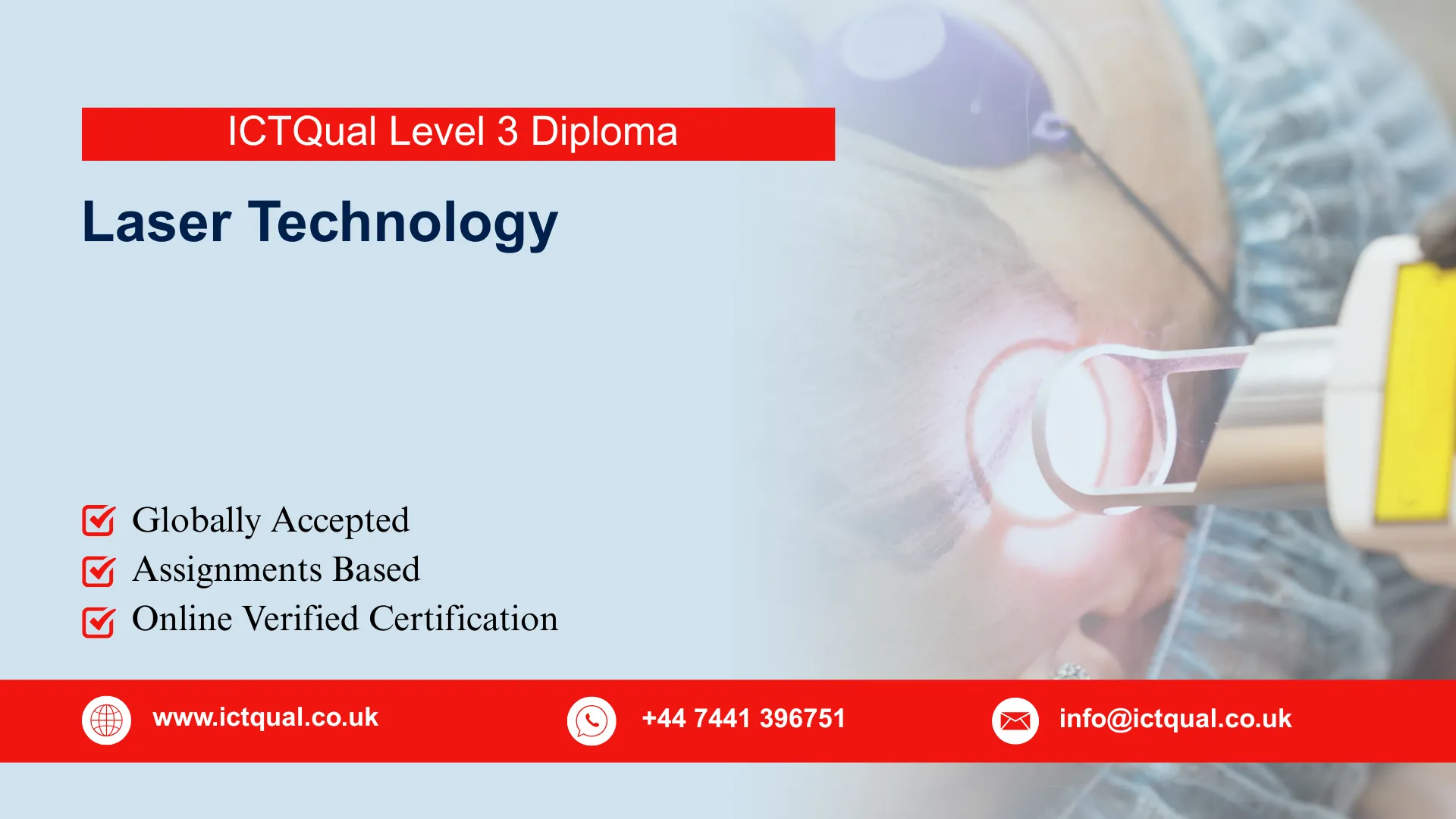 ICTQual Level 3 Diploma in Laser Technology
