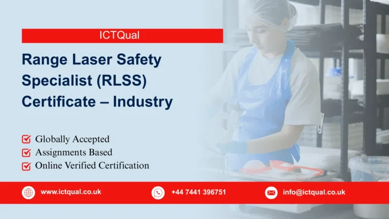 ICTQual Range Laser Safety Specialist (RLSS) Certificate – Industry