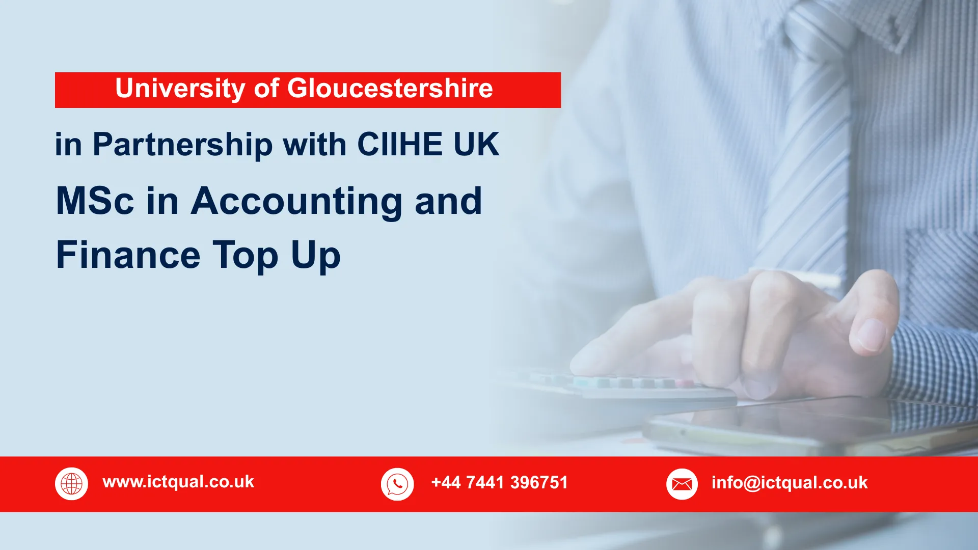 University of Gloucestershire MSc in Accounting and Finance Top Up