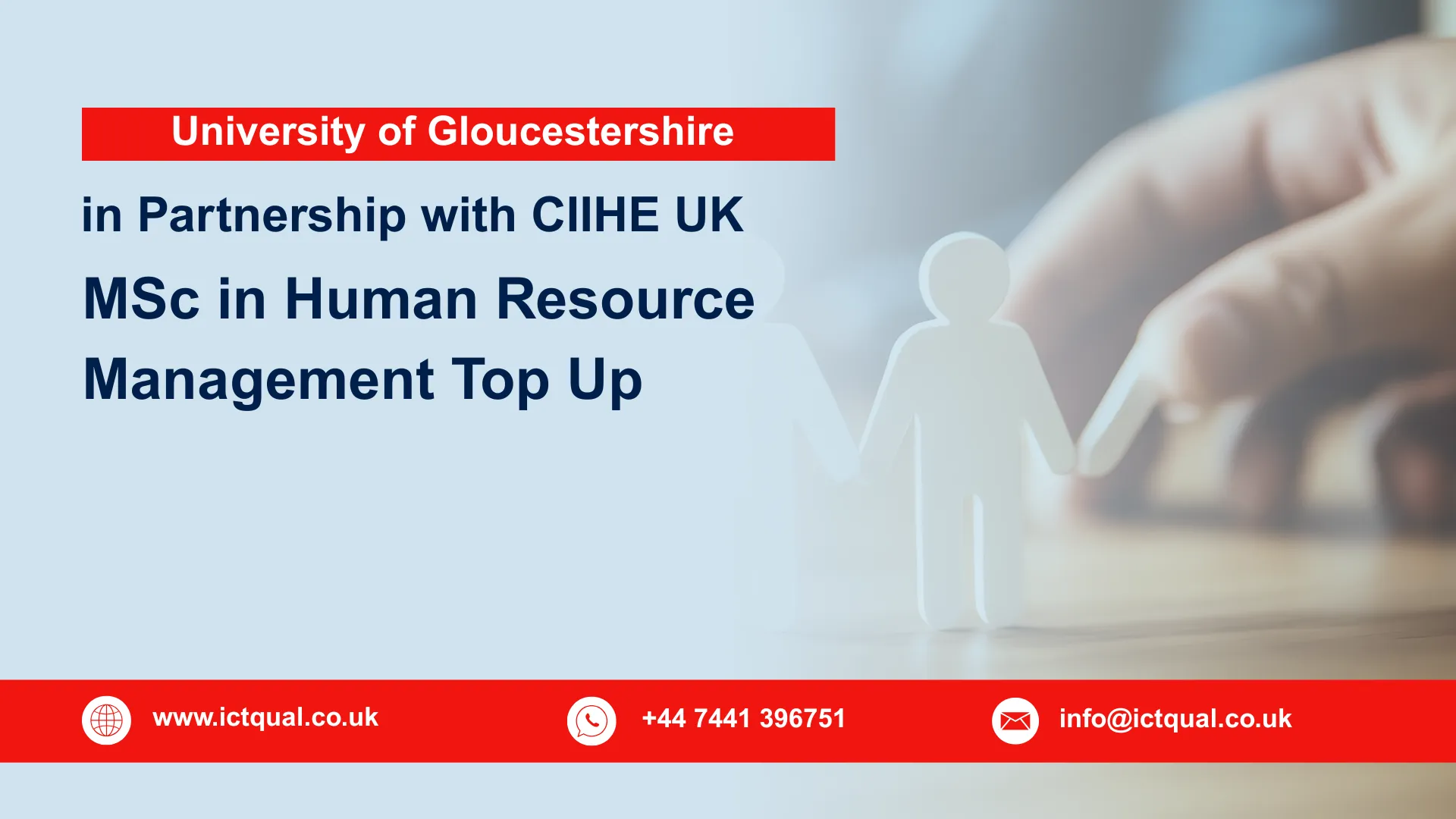 University of Gloucestershire MSc in Human Resource Management Top Up