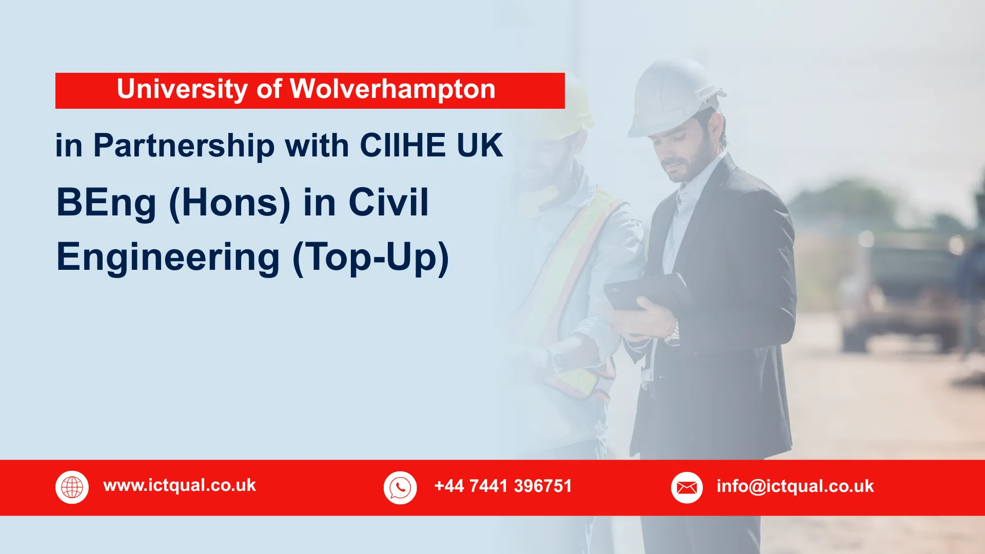 University of Wolverhampton BEng (Hons) in Civil Engineering (Top-Up) 