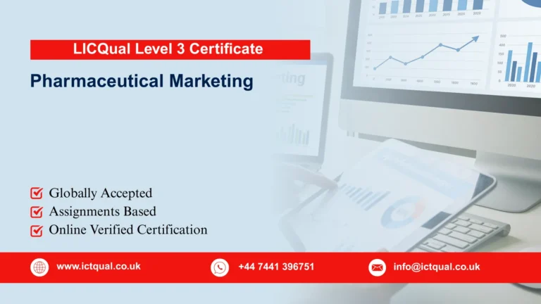 LICQual Level 3 Certificate in Pharmaceutical Marketing (Cert Pharmaceutical Marketing)