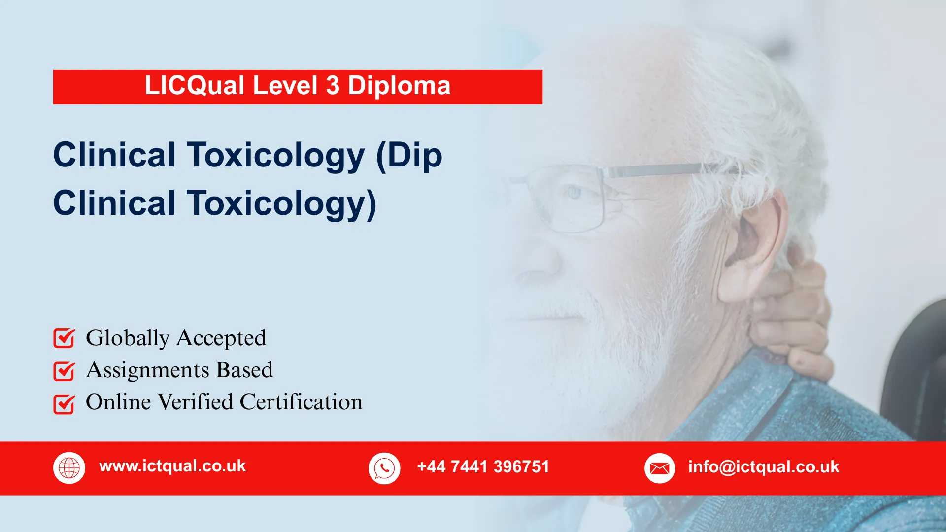 LICQual Level 3 Diploma in Clinical Toxicology (Dip Clinical Toxicology)