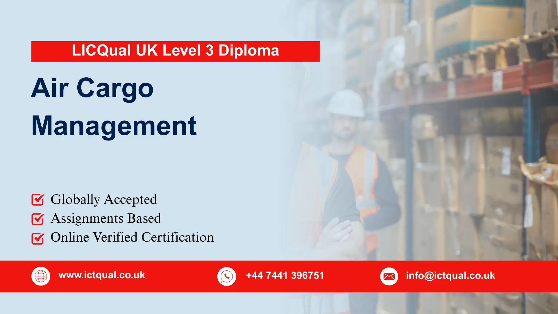 LICQual UK Level 3 Diploma in Air Cargo Management