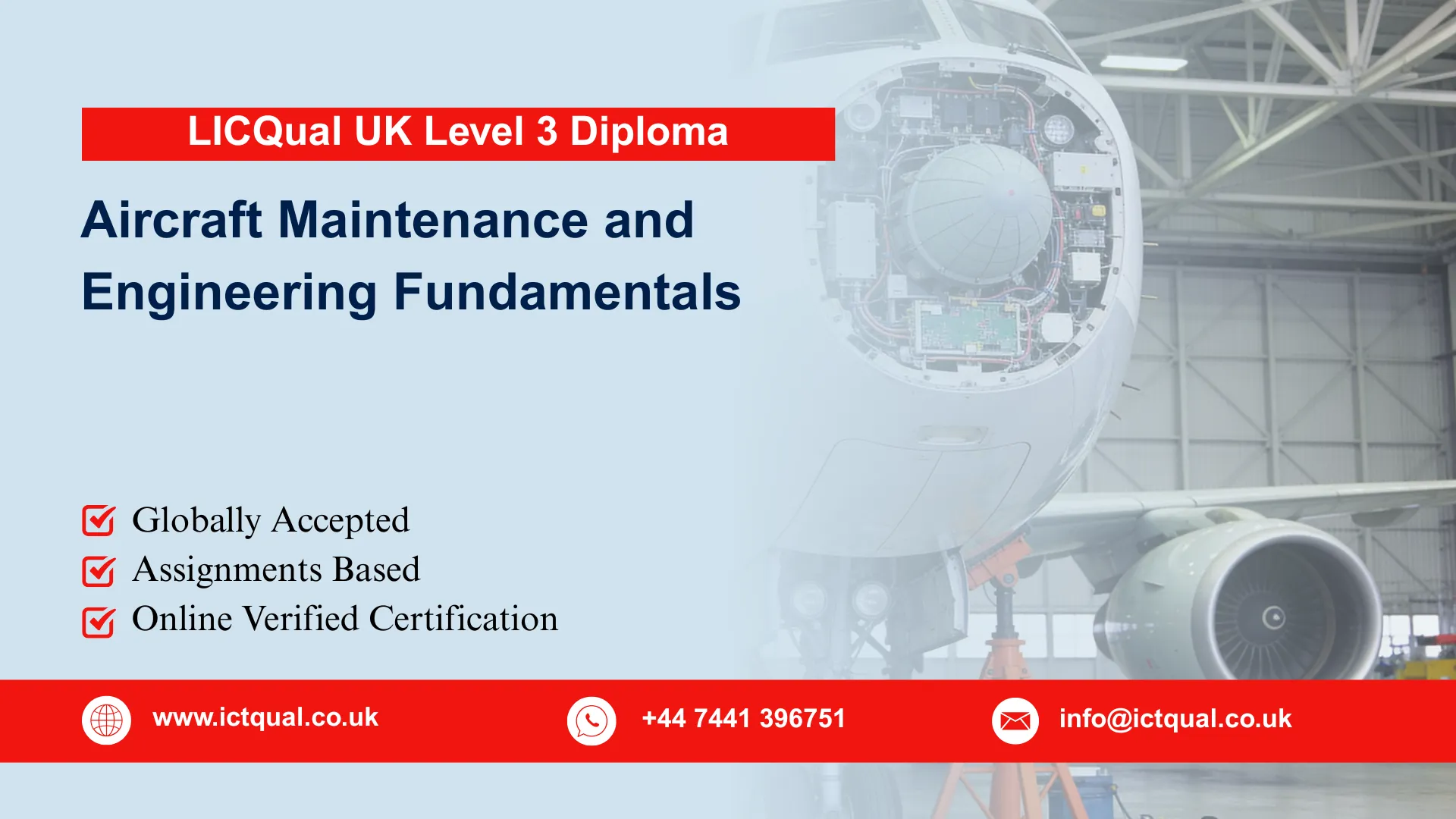 LICQual UK Level 3 Diploma in Aircraft Maintenance and Engineering Fundamentals