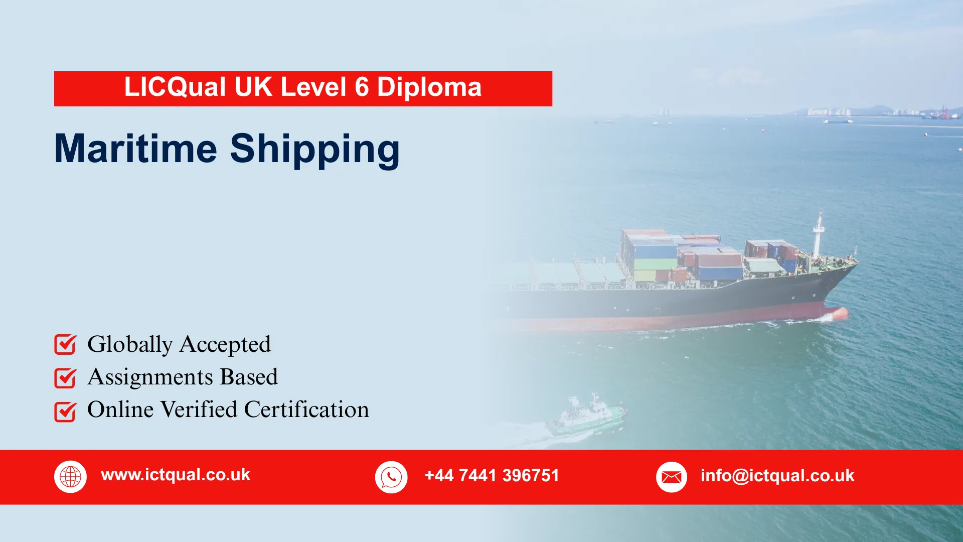 LICQual UK Level 6 Diploma in Maritime Shipping