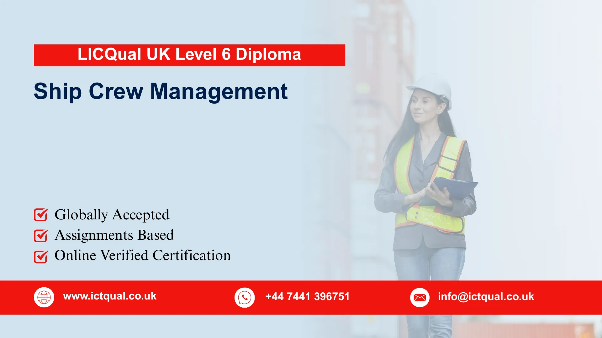 LICQual UK Level 6 Diploma in Ship Crew Management