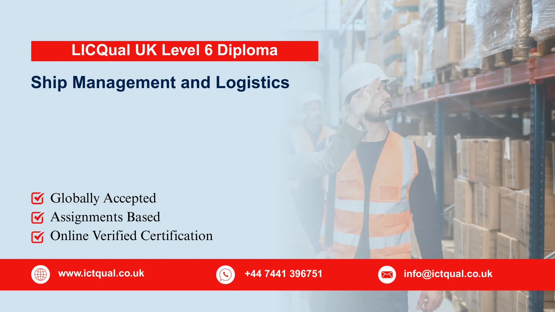 LICQual UK Level 6 Diploma in Ship Management and Logistics