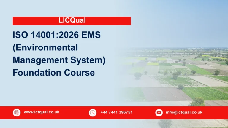 LICQual ISO 14001:2026 EMS (Environmental Management System) Foundation Course