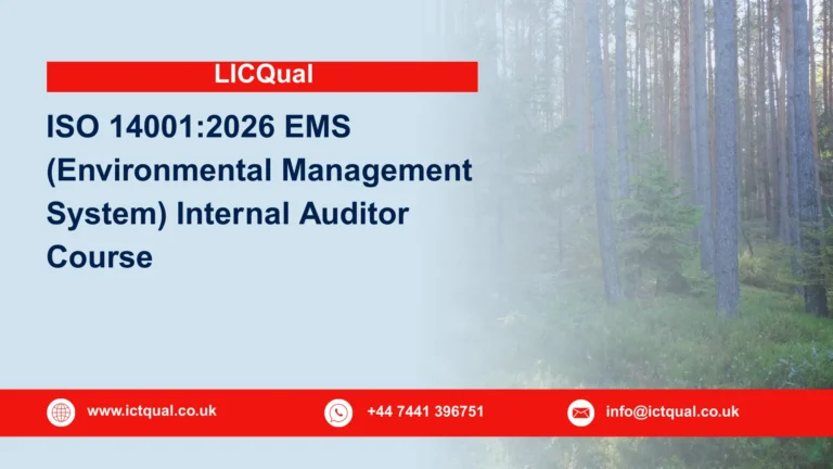 LICQual ISO 14001:2026 EMS (Environmental Management System) Internal Auditor Course