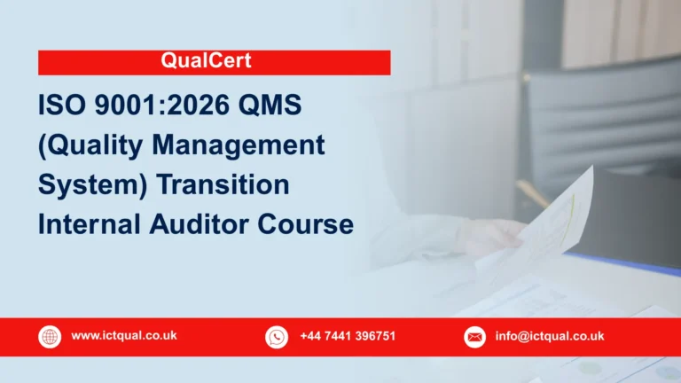 QualCert ISO 9001:2026 QMS (Quality Management System) Transition Internal Auditor Course