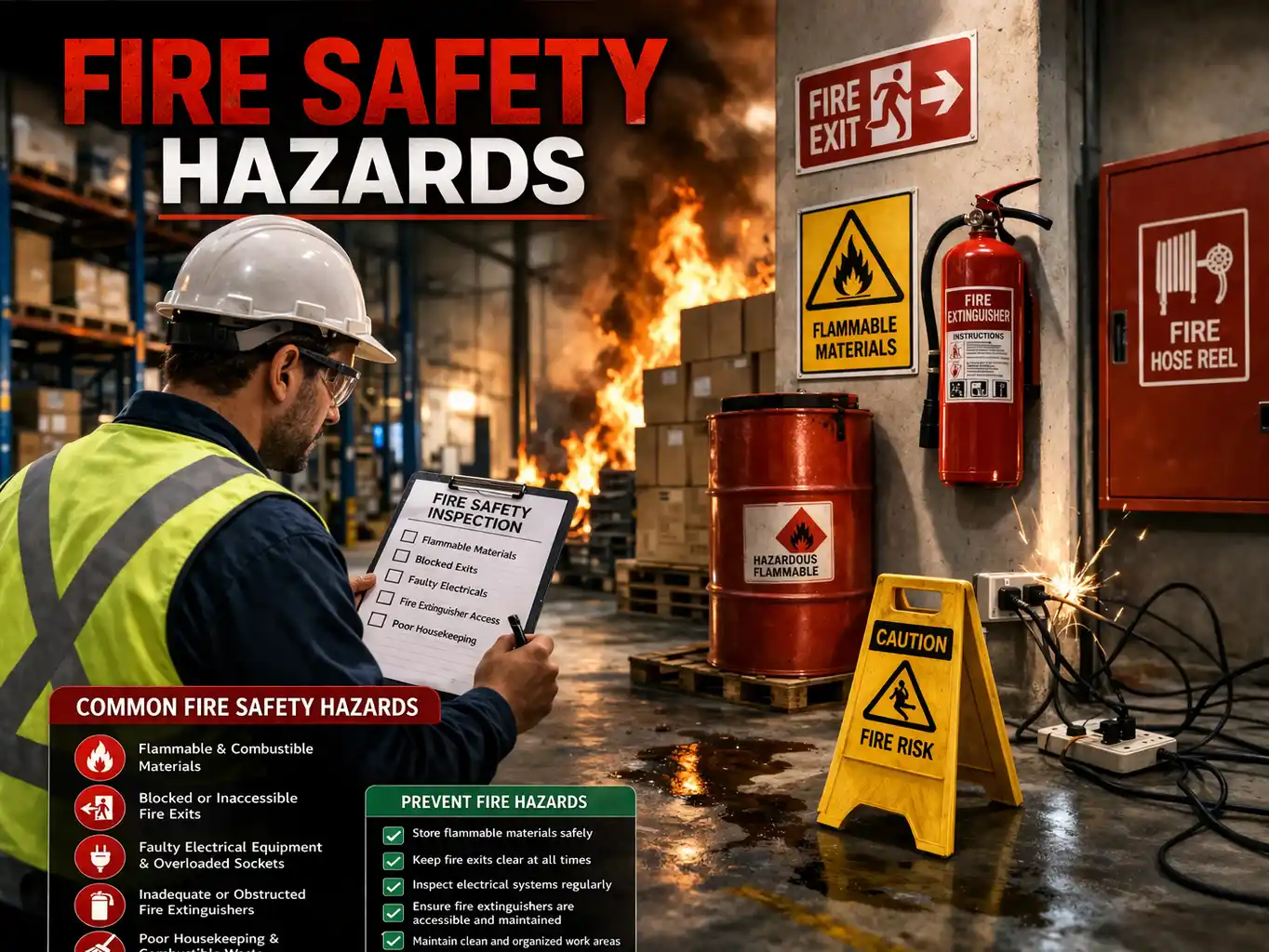 Common Fire Risks Top 10 Fire Safety Hazards You Must Know in 2026 - Inspire College of ...