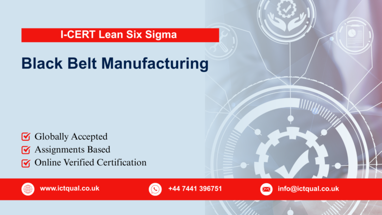 I-CERT Lean Six Sigma Black Belt Manufacturing