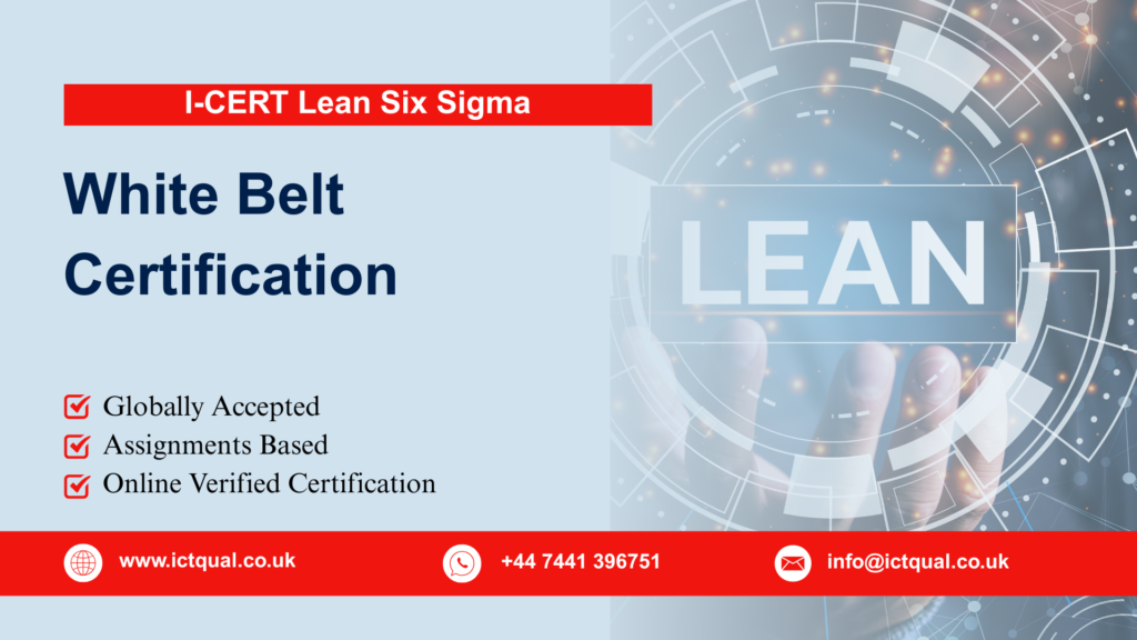 I-CERT Lean Six Sigma White Belt Certification