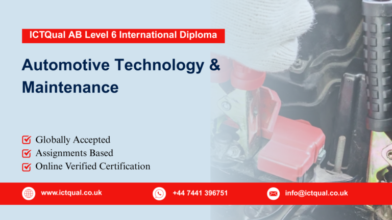 ICTQual AB Level 6 International Diploma in Automotive Technology & Maintenance